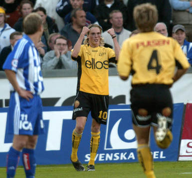 Lasse Nilsson har gjort 0-1