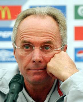 Sven-Göran Eriksson, förbundskapten  England,  på dagens