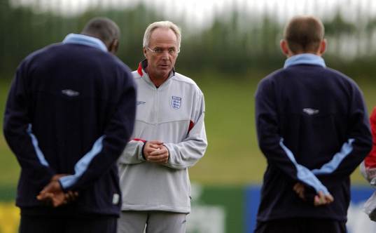 Sven-Göran Eriksson, förbundskapten  England,  på dagens