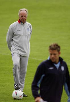 Sven-Göran Eriksson, förbundskapten England,  på dagens