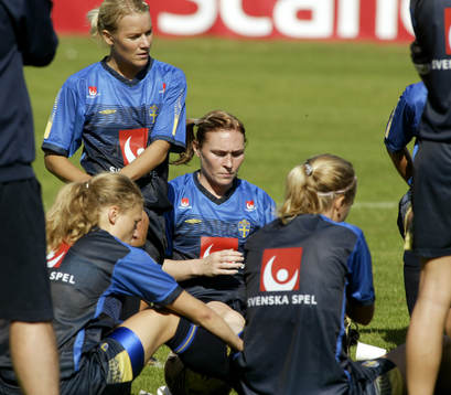 Fotboll, Dam, Sverige, Träning, Frida Östberg