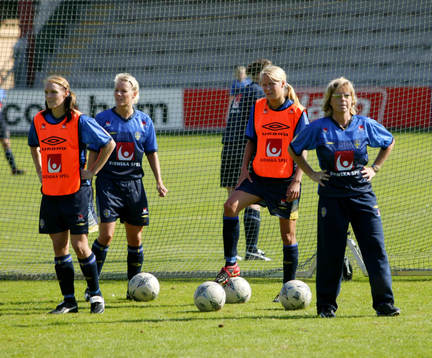 Fotboll, Dam, Sverige, Träning, Salina Olsson, anna