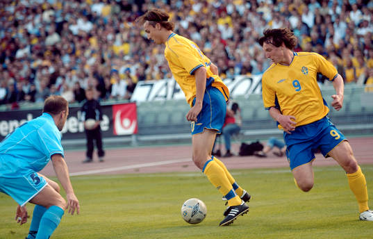 Zlatan Ibrahimovic och Kim Källström