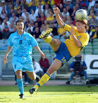 Zlatan Ibrahimovic och Lorenzo Moretti