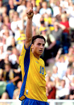 Zlatan Ibrahimovic, Sverige. Jubel