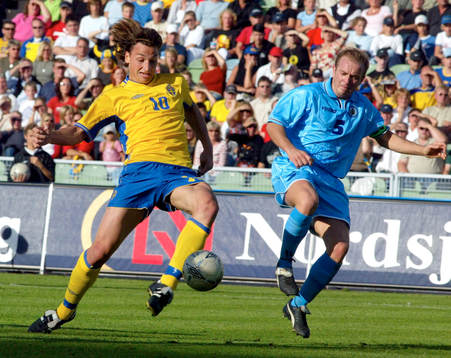 Zlatan Ibrahimovic, Sverige gör sitt första mål.  Ivan