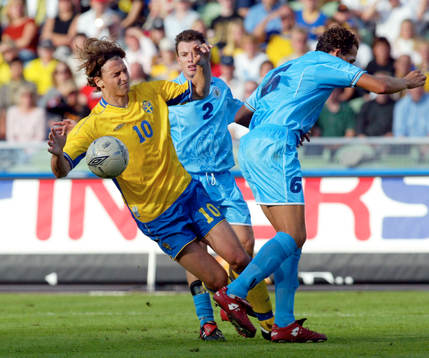 Zlatan Ibrahimovic, Sverige blir fälld och får straff som