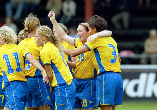 Frida Östberg, Sverige, jubel 2-1