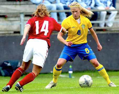 Frida Nordin. Fint, fintar motståndare