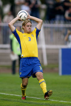 Fotboll, EM, kval, U21, Fredrik Stenman, Sverige, inkast