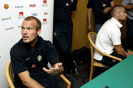Fredrik Ljungberg och Olof Mellberg