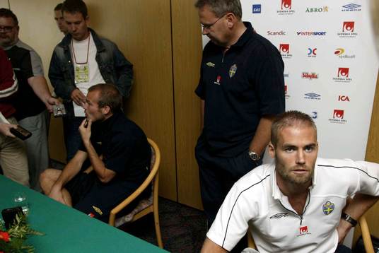 Olof Mellberg och Fredrik Ljungberg