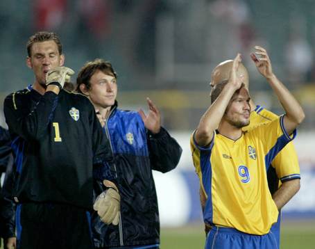Andreas Isaksson, Kim Källström och Fredrik Ljungberg