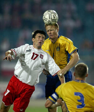Grzegorz Rasiak, Polen och Michael Svensson, Sverige i