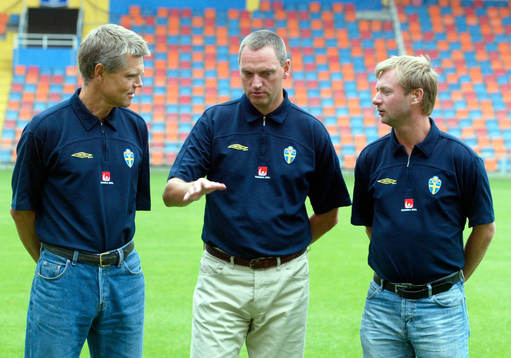 Hans Lindbom, Roland Larsson och Peter Gerhardsson,