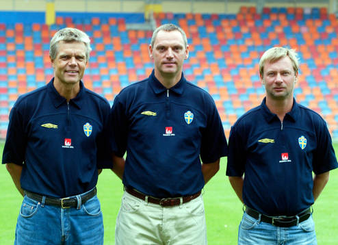 Hans Lindbom, Roland Larsson och Peter Gerhardsson,
