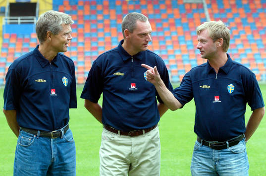 Hans Lindbom, Roland Larsson och Peter Gerhardsson,