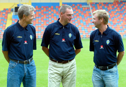 Hans Lindbom, Roland Larsson och Peter Gerhardsson,
