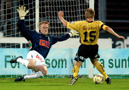 Andreas Klarström, Elfsborg gör 1-0 bakom Mats Svensson,