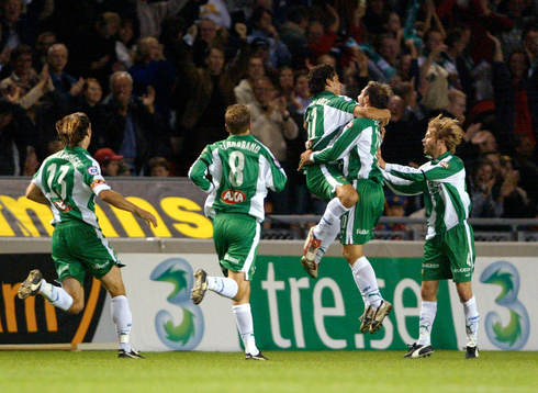 Pablo Pinones-Arce och Hammarbyglädje. Jubel