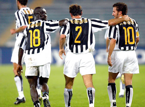 Appiah, Ferrara och Del Piero, Juventus