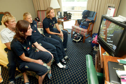 Malin Moström, Kicki Bengtsson, Frida Nordin och Malin