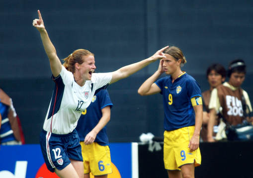 Cindy Parlow, USA, jubel, Malin Andersson, Depp