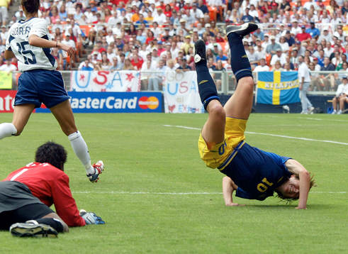 Hanna Ljungberg, på flygtur