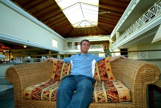 Niklas Skoog på EM-hotellet