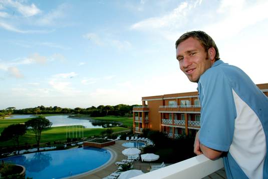 Niklas Skoog på EM-hotellet