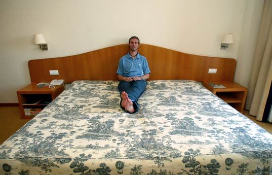 Niklas Skoog på EM-hotellet