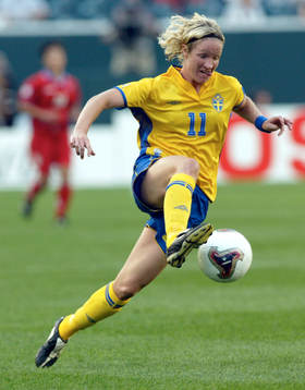 Victoria Svensson, på tå
