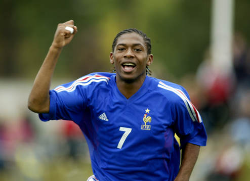 Fotboll, P16, Franck Songoo, Frankrike, jubel
