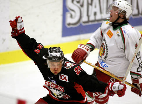 Kim Staahl, Malmö jubel och Jan-Axel Alavaara, Frölunda,