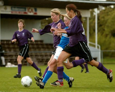 Fotboll, dam, småklubb,  Södra Sandby - Hallands Nation