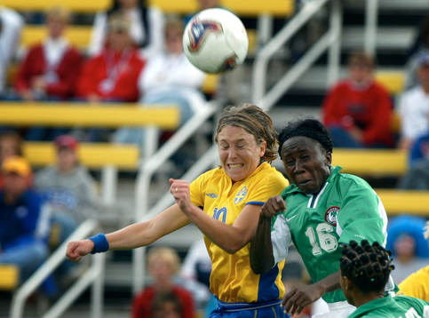 Hanna Ljungberg, Sverige och Iweta Florence, Nigeria