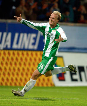 Mikael Andersson, Hammarby gjorde Hattrick. Jubel