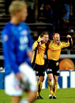 Jonas Lundén och Magnus Samuelsson, Elfsborg jubel
