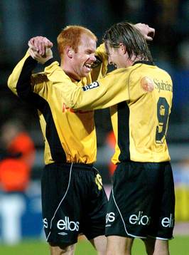 Magnus Samuelsson och Jonas Lundén, Elfsborg, jubel