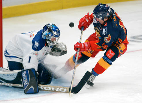 Mike Bales, målvakt, Leksand och Tomas Kollar, Djurgården