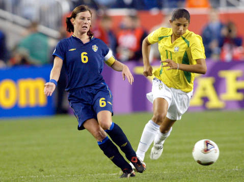 Malin Moström och Cristiane, Brasilien