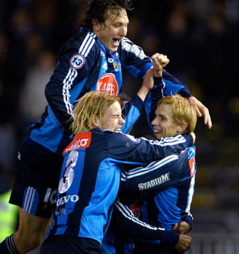 Stefan Bergtoft, Fredrik Stenman och Kim Källström,