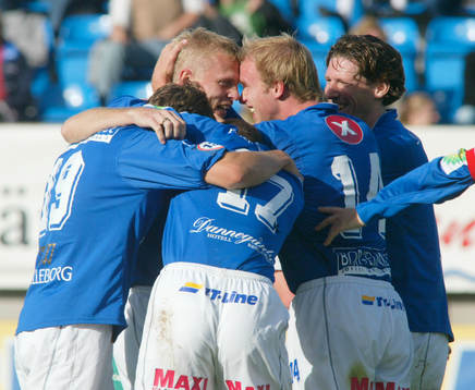 Mats Lilienberg, Johan Laursen och Eric Fischbein. Jubel