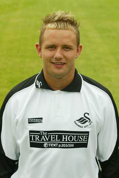 Fotboll, Engelsk, Lee Trundell, Swansea City. Porträtt