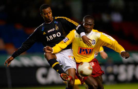 Benjamin Kibebe, AIK och Jones Kusi Asare, Landskrona
