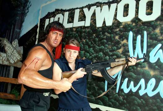 Hanna Ljungberg mötte Rambo i Hollywood