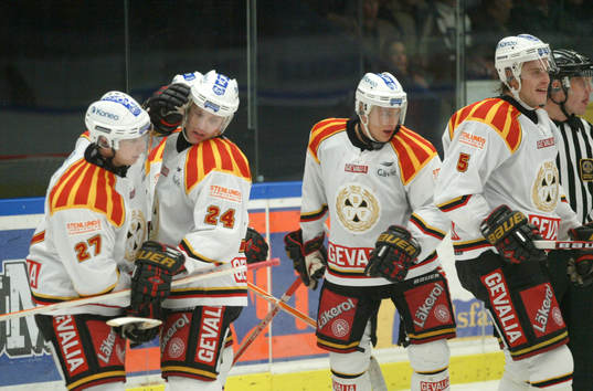 Niklas Anger, Tommi Miettinen och Mikko Kuparinen, Brynäs.