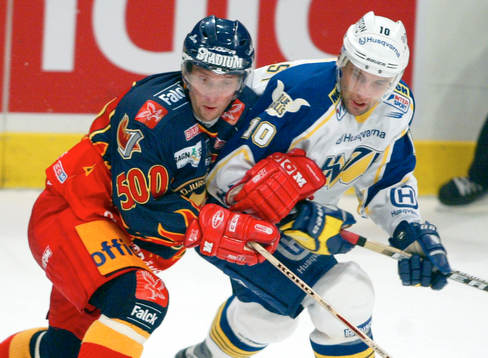 Mikael Johansson, Djurgården och Stefan Hellkvist, HV 71