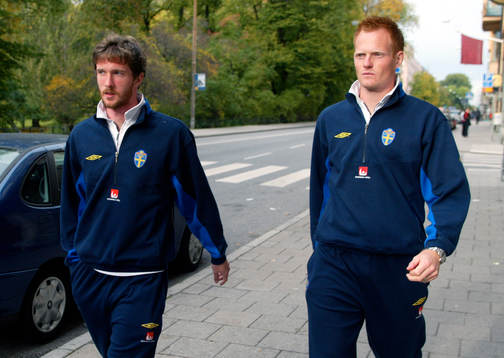 Mikael Nilsson och Michael Svensson på väg till