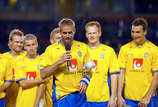 Lagkaptenen Olof Mellberg, Sverige tackar för allt stöd